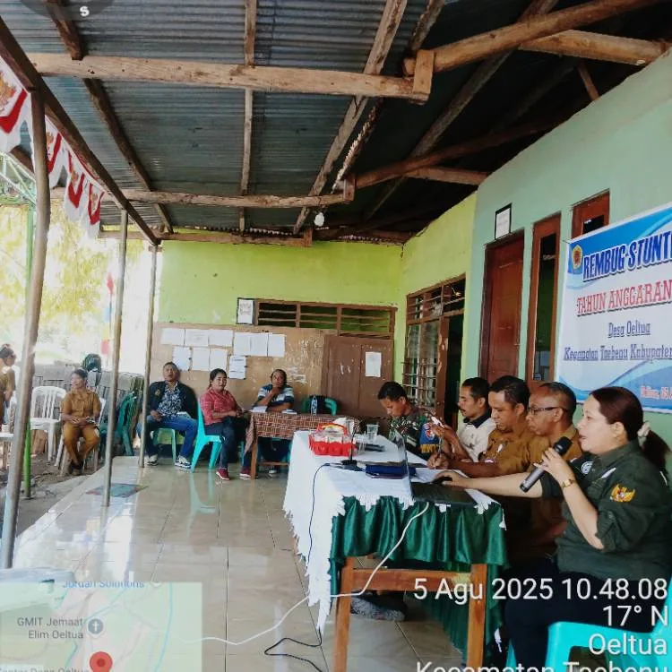 Memfasilitasi kegiatan Renbug stunting desa