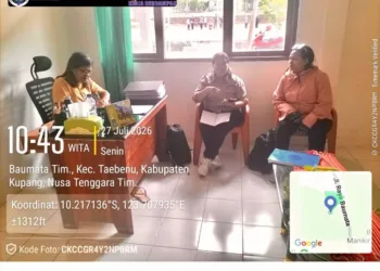 Pendamping Desa Melakukan kordinasi bersama sekretaris Camat Taebenu