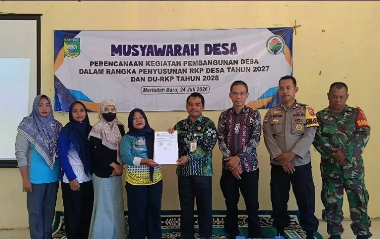 Pemdes Martadah Baru Gelar Musdes RKPDesa 2027 dan DU-RKP 2028 untuk Perkuat Pembangunan Partisipatif 1 Kegiatan Musyawarah Desa RKPDesa Tahun Tahun Anggaran 2027 dan DU RKPDesa Tahun Anggaran 2028