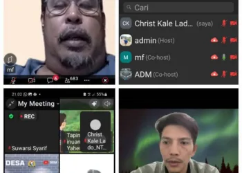 Narasumber dan partisipan zoom
