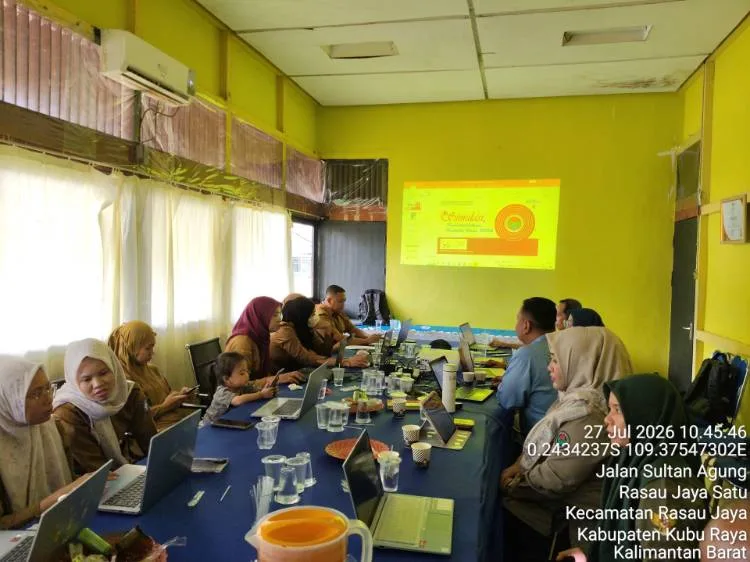 Sosialisasi dan Simulasi Pemutakhiran Data Indeks Desa Tahun 2026 di Kecamatan Rasau Jaya