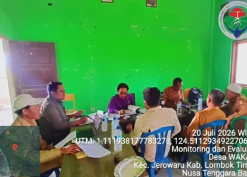 Pastikan Transparansi Anggaran, Tim Kecamatan Jerowaru Gelar Monev APBDes di Desa Wakan 12 MONEV DI DESA WAKAN