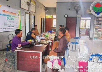 Pastikan Transparansi Anggaran, Tim Monev Kecamatan Jerowaru Periksa Realisasi APBDes Desa Pene 5 TIM Monitoring dan Evaluasi Kec. Jerowaru