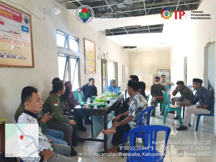 Monitoring oleh Tim Kecamatan dan TPP Kec. Wanasaba di Desa Wanasaba Daya