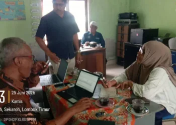 Pemdes Pulau Maringkik Bersama Tim Kecamatan Evaluasi Realisasi APBDes Tahun Anggaran 2026