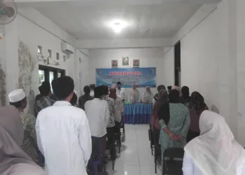 Suasana Musdes Pembentukan Tim Penyusun RKPDesa TA 2027 dan DU-RKPDesa TA 2028 di Aula Kantor Desa Jeringo, Kec. Gunungsari, Kab. Lombok Barat.
