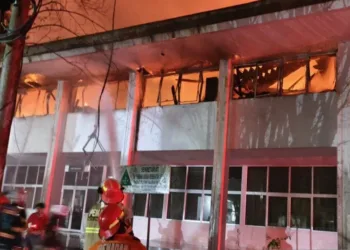 Gedung Biro Kesra Setda Kalteng terbakar Rabu dini hari, hampir seluruh ruangan terdampak kebakaran.