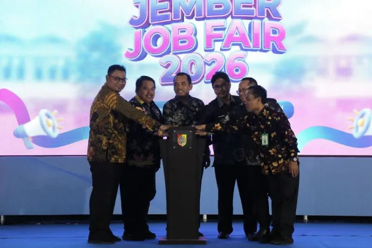 Pembukaan Job Fair Jember 2026 di Balai Serba Guna, Kamis (27/8/2026). (Lingkar.news Network)