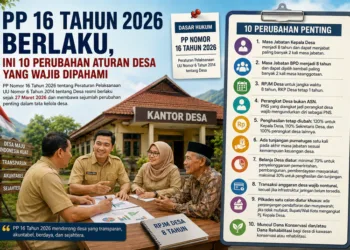 PP 16 Tahun 2026 membawa 10 perubahan penting aturan desa, mulai masa jabatan kepala desa, perangkat desa, BPD, keuangan hingga Pilkades.