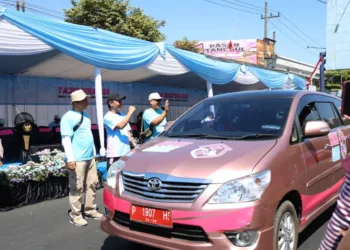 Simbolis start pelaksanaan Gerak Jalan Tajemtra 2026, Sabtu (5/9/2026). (Lingkar.news Network)