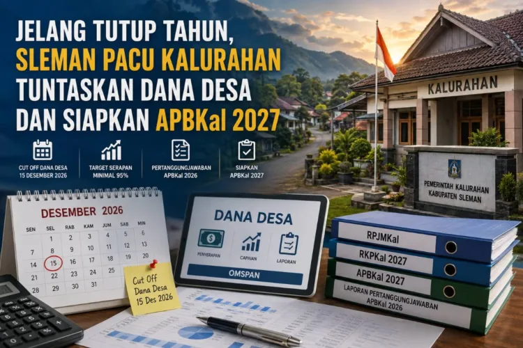 Pemkab Sleman Instruksikan Percepatan Serapan Dana Desa 2026 dan Penuntasan Perencanaan Kalurahan 2027 1 Percepatan realisasi DD tahun 2026.