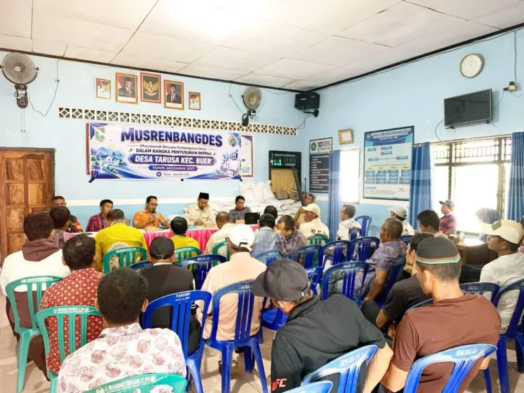 Musrenbangdes RKPDes Tahun 2027 Desa Tarusa Kecamatan Buer.