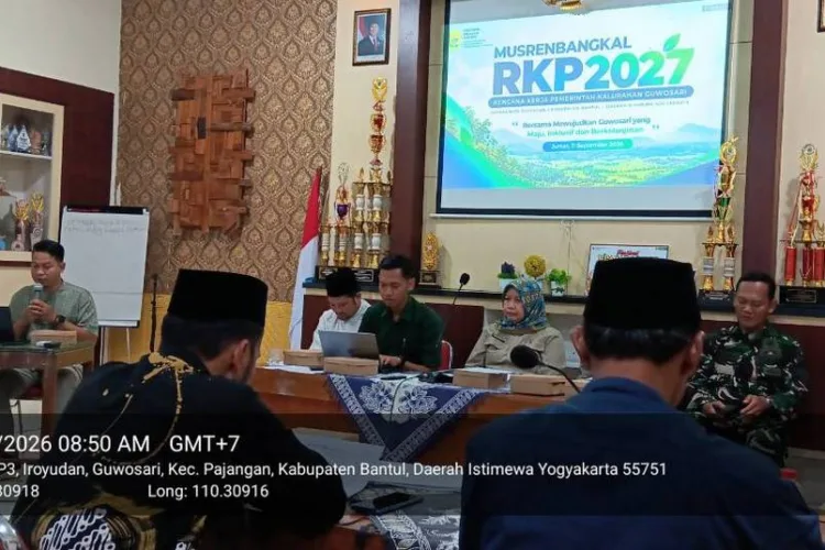 Musrenbang Kalurahan Guwosari.