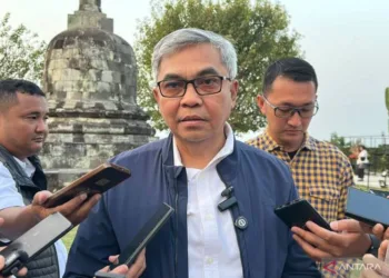 Ketua Komisi Pemberantasan Korupsi Setyo Budiyanto memberikan keterangan di Kabupaten Sleman, Daerah Istimewa Yogyakarta, Rabu (14/10/2026).