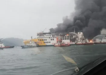 Kebakaran KMP Batu Mandi, Polda Banten Siagakan Posko di Merak