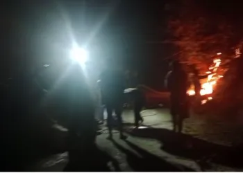 Upaya pemadaman karhutla di Lore Utara, Poso, Sulteng. (Lingkar.news Network)