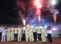 Sejumlah kepala daerah, termasuk Gubernur Jawa Tengah Ahmad Luthfi, serta Ketua DPRD Jawa Tengah Sumanto, hadir dalam pembukaan Porprov Jateng 2026, belum lama ini. (Lingkar.news Network)