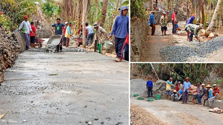 Pelaksanaan Padat Karya Tunai Perbaikan Jalan. Kampung di Padukuhan Weru Kalurahan Banjarejo Kapanewon Tanjungsari Kabupaten Gunungkidul (17/10/2026)