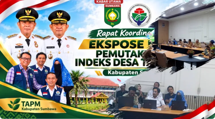 Kegiatan Rakor dan Ekspose Hasil Indeks Desa Tahun 2026 Kabupaten Sumbawa.