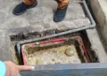 Tampak IPAL SPPG Kendal yang bermasalah. Ditemukan kala Bupati Kendal Dyah Kartika Permanasari melakukan sidak, Senin (12/10/2026). (Elza Nur / Lingkar.news)