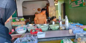 Menjaga Warisan Kuliner, Jenang Dawet Mbah Dawet Wonosari Tetap Eksis Sejak 1965 4 Warung Jenang Dawet Mbah Dawet di kawasan Taman Bunga Wonosari, Kabupaten Gunungkidul.