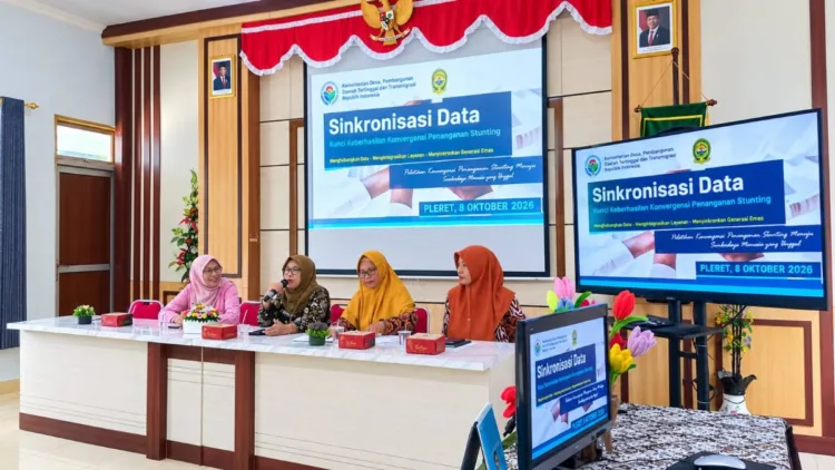 Panewu Pleret memberikan arahan kepada peserta Sinkronisasi Data