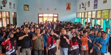 SMPN 2 Sulang dan Satresnarkoba Polres Rembang menggelar sosialisasi bahaya NAPZA bagi siswa, wujudkan sekolah aman bebas narkoba.