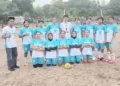 Turnamen Mini Soccer dan Futsal Selat Bintan I Desa Pengujan Sukses Wadahi Bakat Generasi Muda 6 Salah satu tim mini soccer putri.